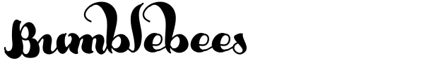 Bumblebees font