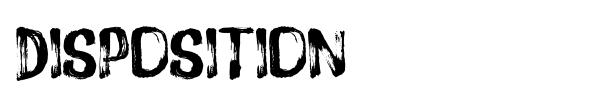 Disposition font