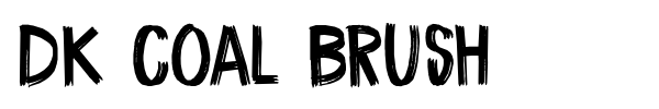 DK Coal Brush font