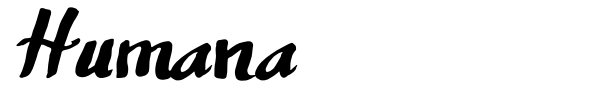 Humana font preview