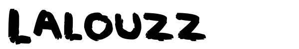 Lalouzz font