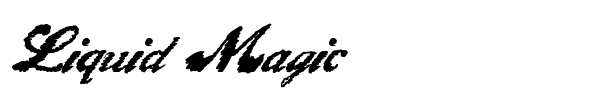 Liquid Magic font
