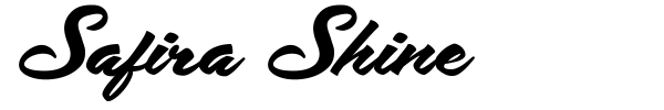 Safira Shine font