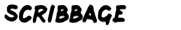 Scribbage font