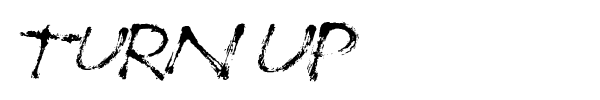 Turn Up font preview
