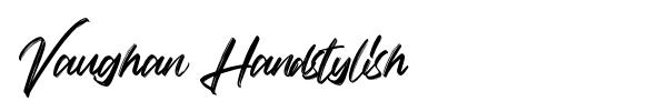 Vaughan Handstylish font