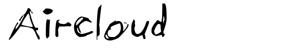 Aircloud font preview