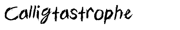 Calligtastrophe font