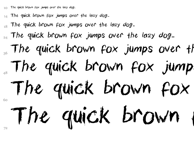 Calligtastrophe font waterfall