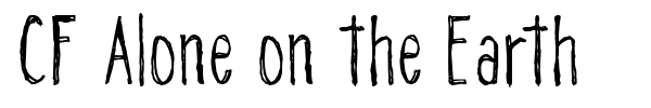 CF Alone on the Earth font
