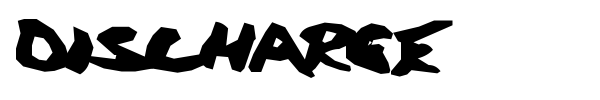 Discharge font