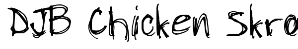 DJB Chicken Skratchez font