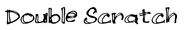 Double Scratch font , Script - Trash fonts - Fontzzz.com