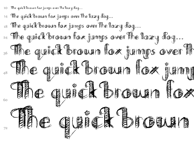 Font Drawing Example Drawing Practice font , Script - Trash fonts - Fontzzz.com