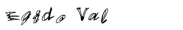 Egido Val font preview
