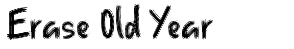 Erase Old Year font