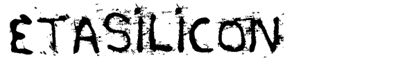 Etasilicon font preview