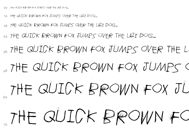Jupiter font waterfall