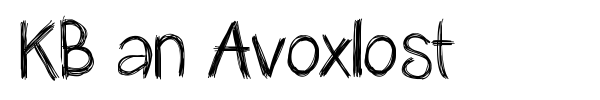 KB an Avoxlost font