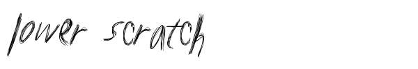 Lower Scratch font