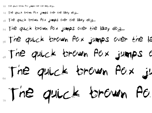 My Sketch Font font waterfall