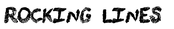 Rocking Lines font preview