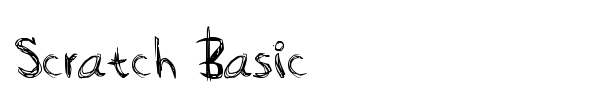 Scratch Basic font , Script - Trash fonts - Fontzzz.com