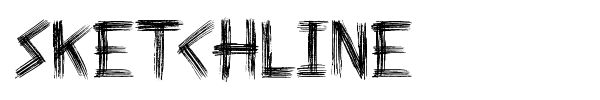 Sketchline font preview