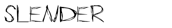 Slender font