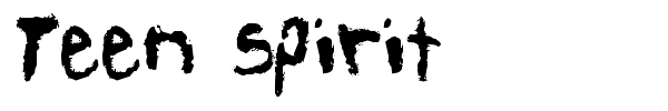 Teen Spirit font