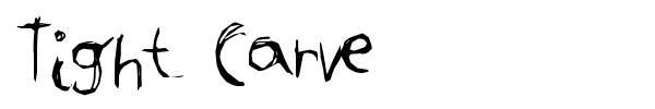 Tight Carve font preview