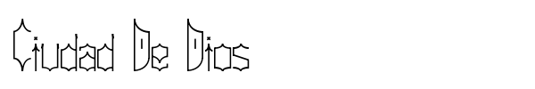 Ciudad De Dios font