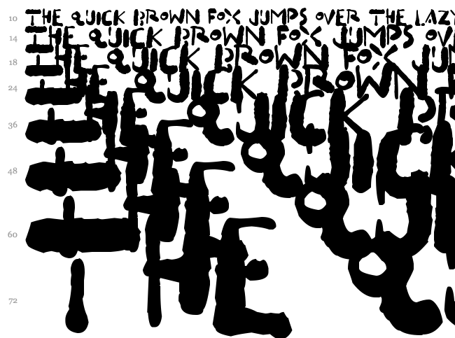 Inkbleeda font waterfall