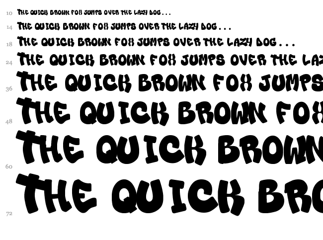 Lo Snello font waterfall