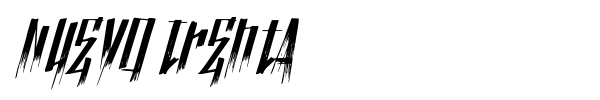 Nuevo Trenta font