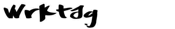 Wrktag font
