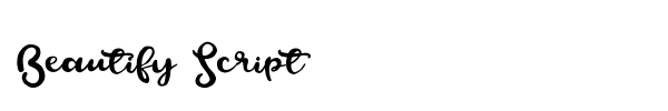 Beautify Script font