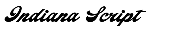 Indiana Script font