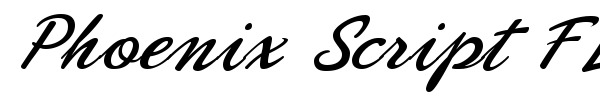 Phoenix Script FLF font