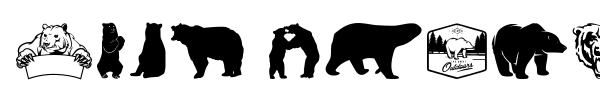Bear Icons font
