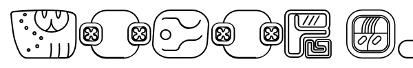 Mayan Glyphs font preview