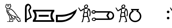 Meroitic Hieroglyphics font