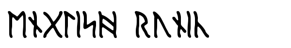 English Runic font
