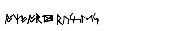 Oxford Runes font