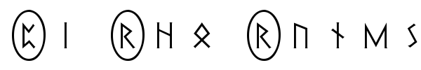Pi Rho Runestones font preview