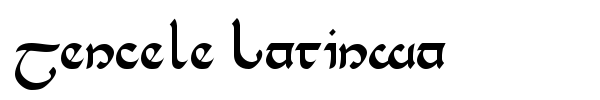 Tencele Latinwa font