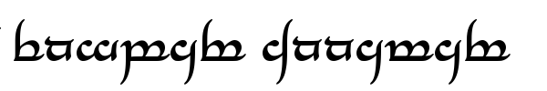 Tengwar Annatar font preview