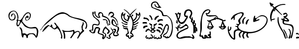 SL Zodiac Icons font