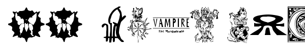 WW Vampire Sigils font