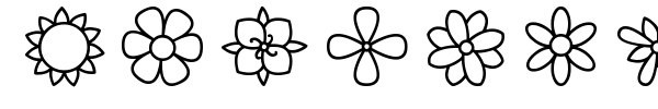 Flowers ST font